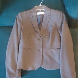 Calvin Klein Gray Blazer Tailored Suit Jacket